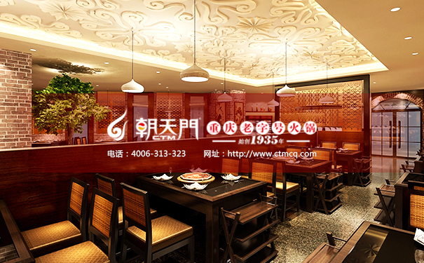 朝天門火鍋測(cè)廳走廊